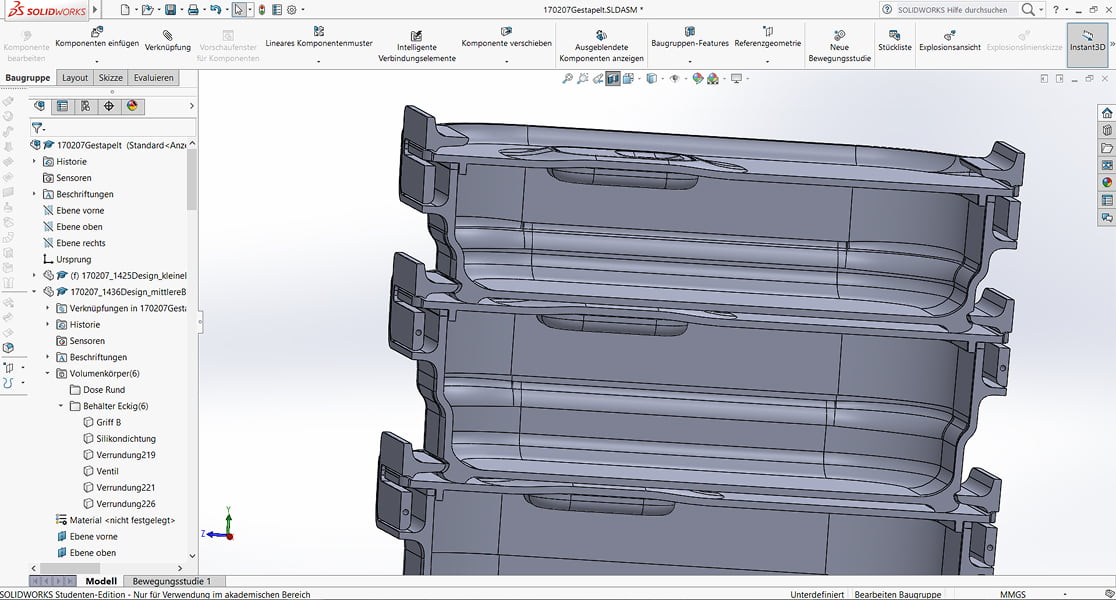 3D modelling with Solidworks